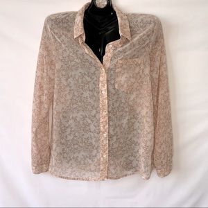 Forever 21 Vintage Floral Button Down Shirt